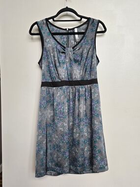 Kensie Abstract Floral Geometric Sleeveless Dress - Size Medium